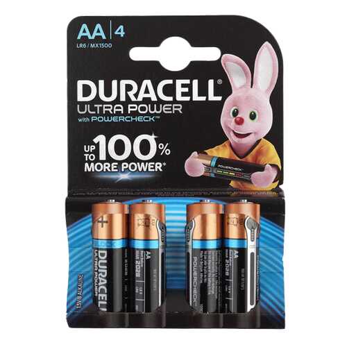 Батарейка Duracell Ultra Power LR6-4S 4 шт в Эксперт