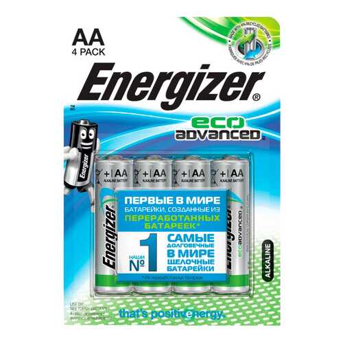 Батарейка Energizer Eco Advanced E91 4 шт в Эксперт