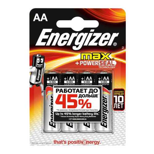 Батарейка Energizer MAX E91/AA BP4 4 шт в Эксперт