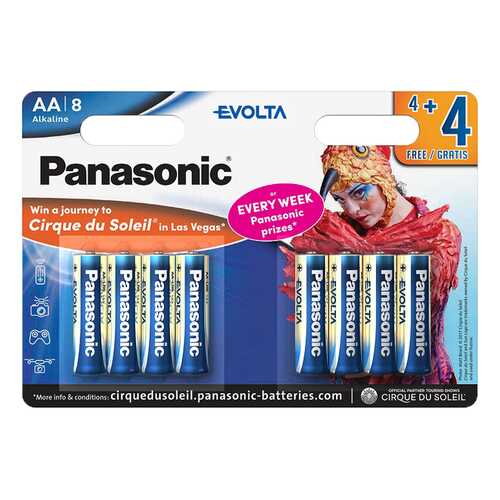 Батарейка Panasonic Evolta LR6EGE/8B4FCDS 8 шт в Эксперт