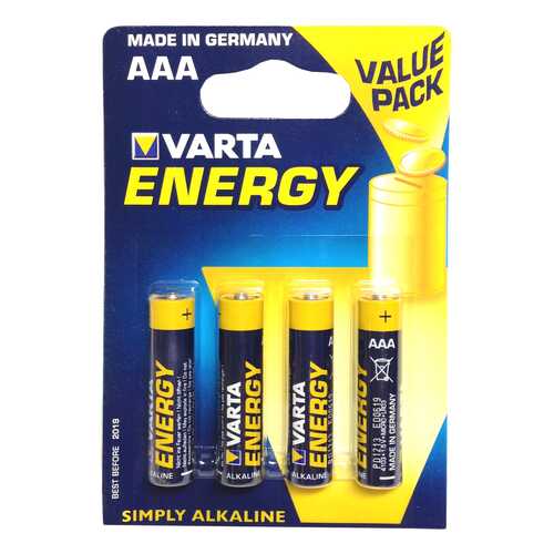 Батарейка Varta Energy LR03-4BL 4 шт в Эксперт