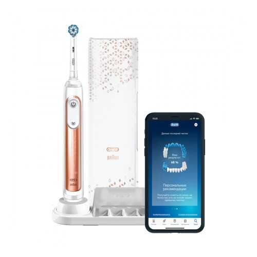 Электрическая зубная щетка Braun Oral-B GeniusX Sensi 20000N (D706.515.6X) Rose Gold в Эксперт